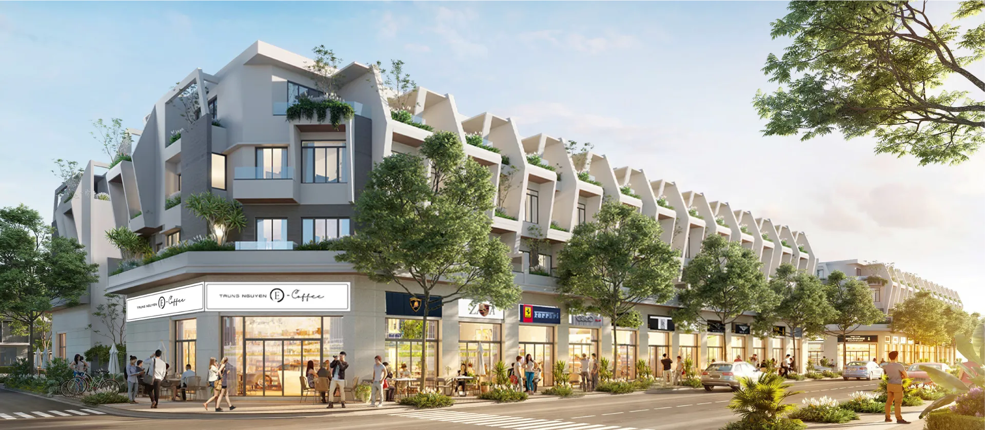 Phối cảnh Shophouse Cantata