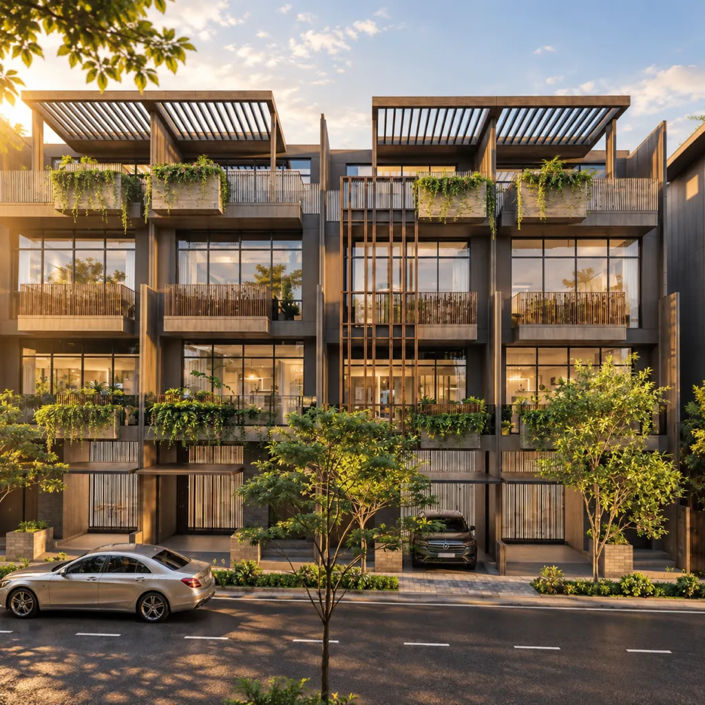Bản vẽ thiết kế shophouse mặt tiền 6m vách kính tràn tại Era City
